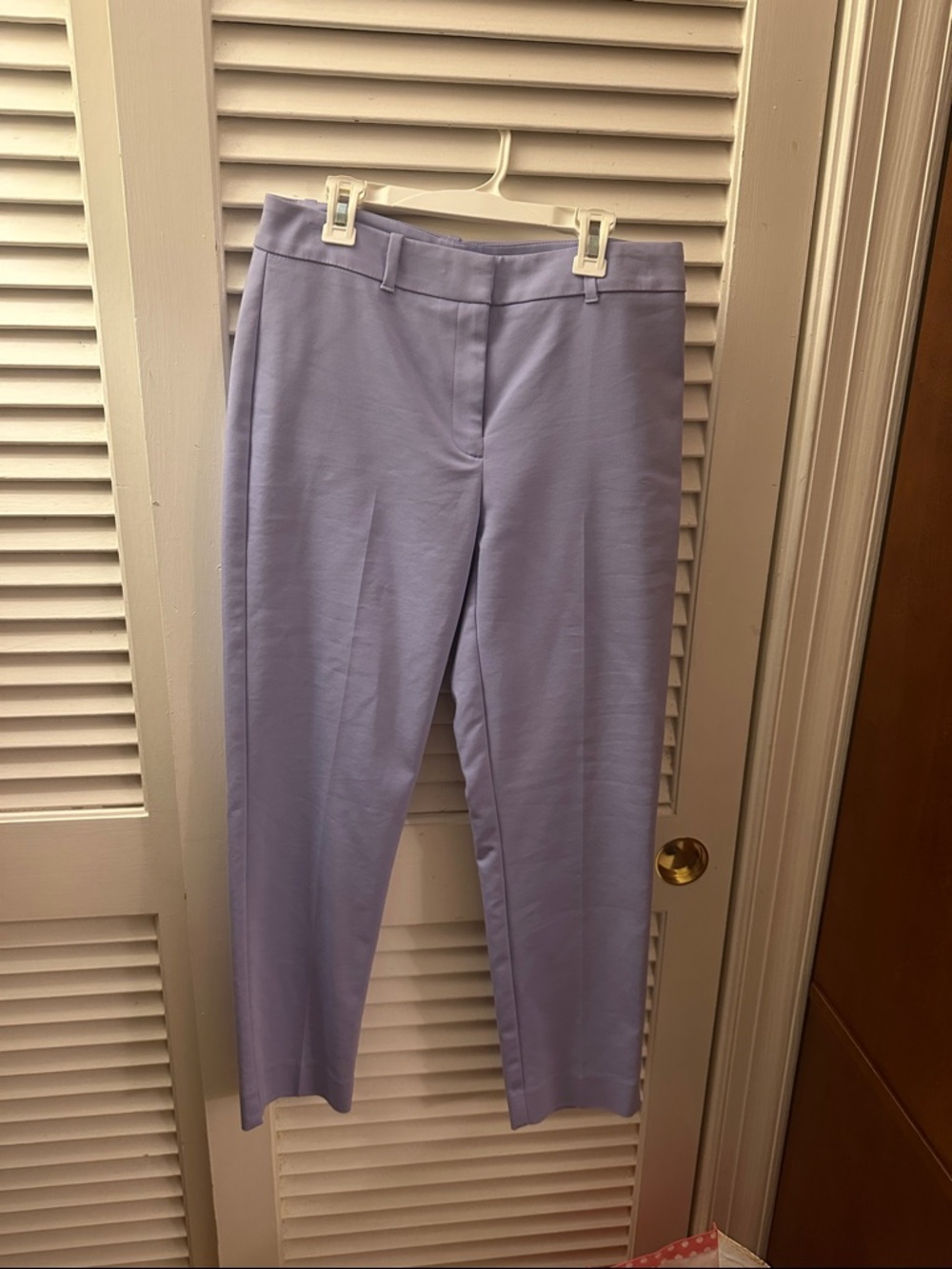 White House Black Market Lavender Straight-Leg Dress Pants